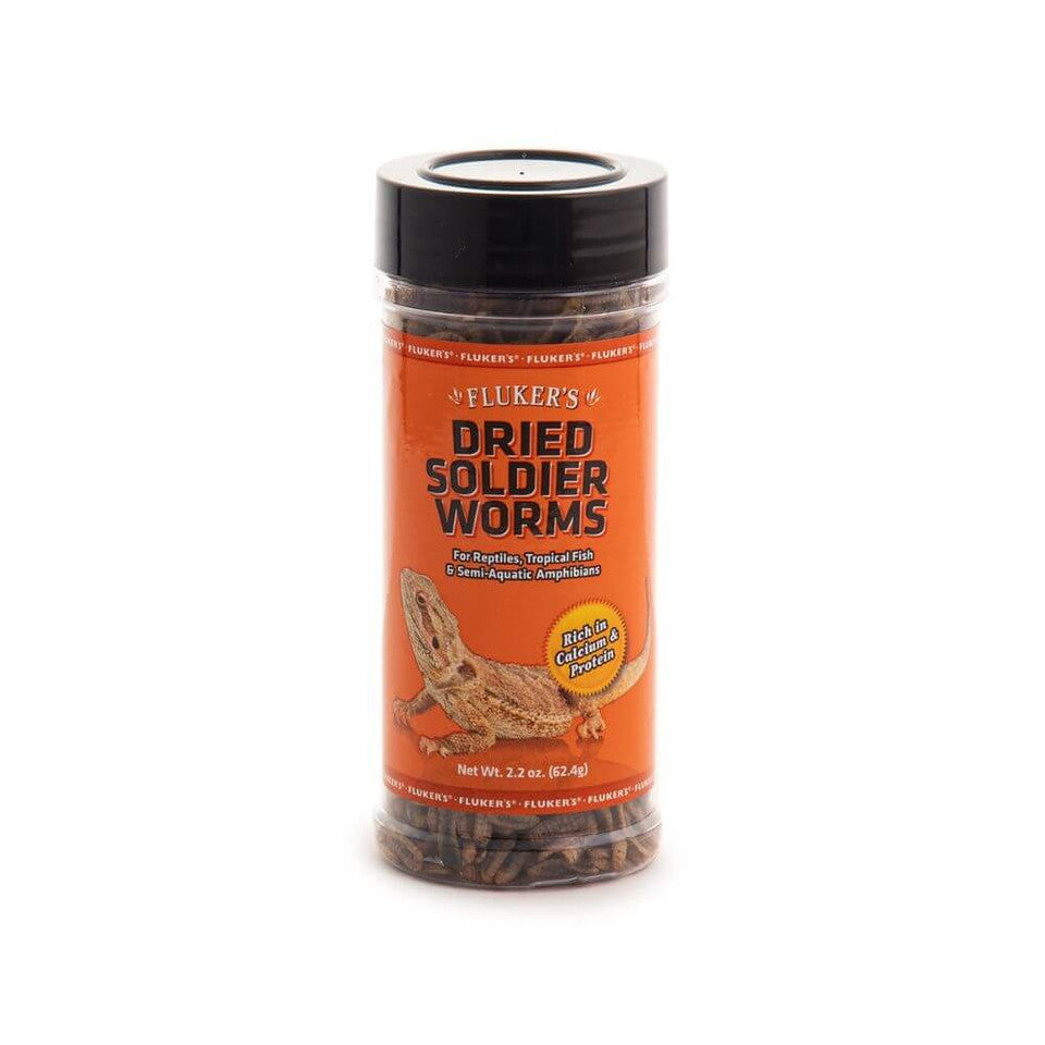 Dried Soldier Worms | Calcium-Rich Reptile Feeder
