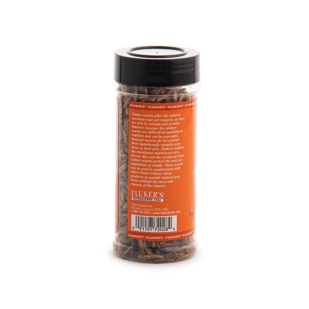 Dried Soldier Worms | Calcium-Rich Reptile Feeder