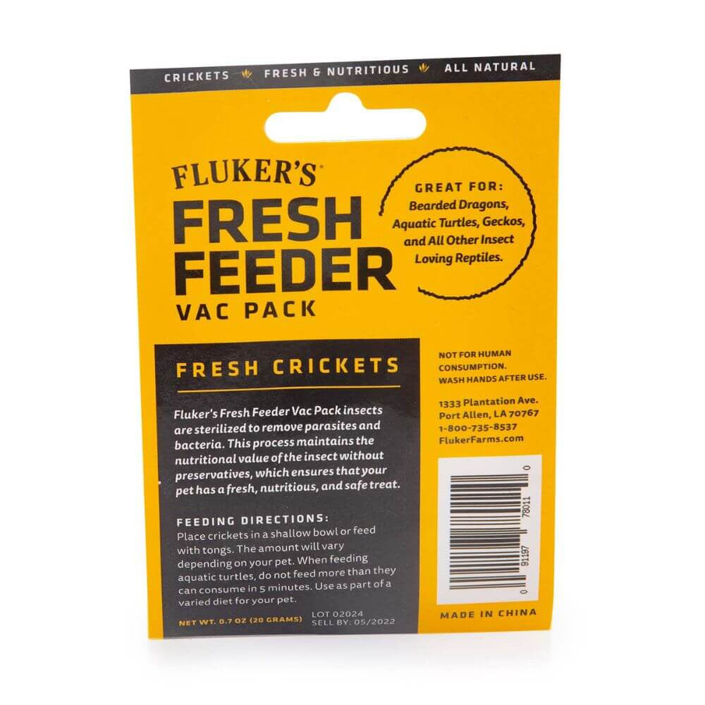 Fresh Feeder Vac Pack Crickets | Reptile Feed