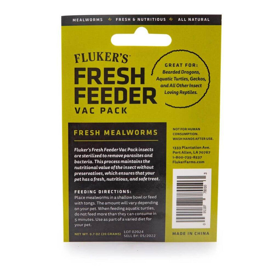 Fresh Feeder Vac Pack Mealworms | Reptile Feed