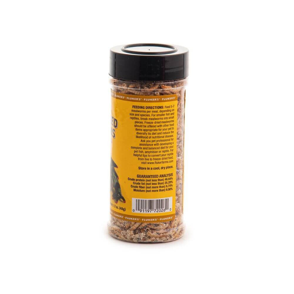 Freeze Dried Mealworms | Reptile & Bird Feeder Food