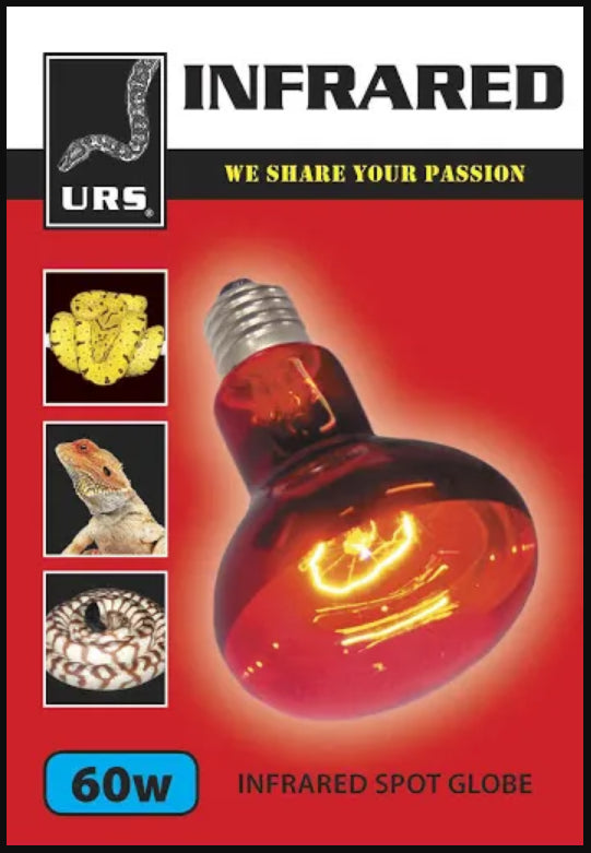 URS Infrared Basking Lamp 60W | Reptile Basking Light