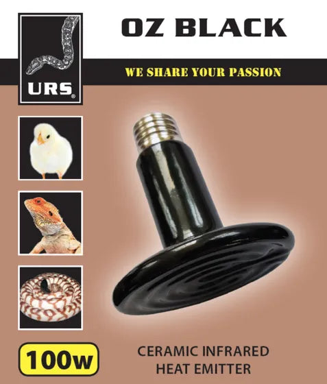 Oz Black Heat Emitter | Ceramic Reptile Heater