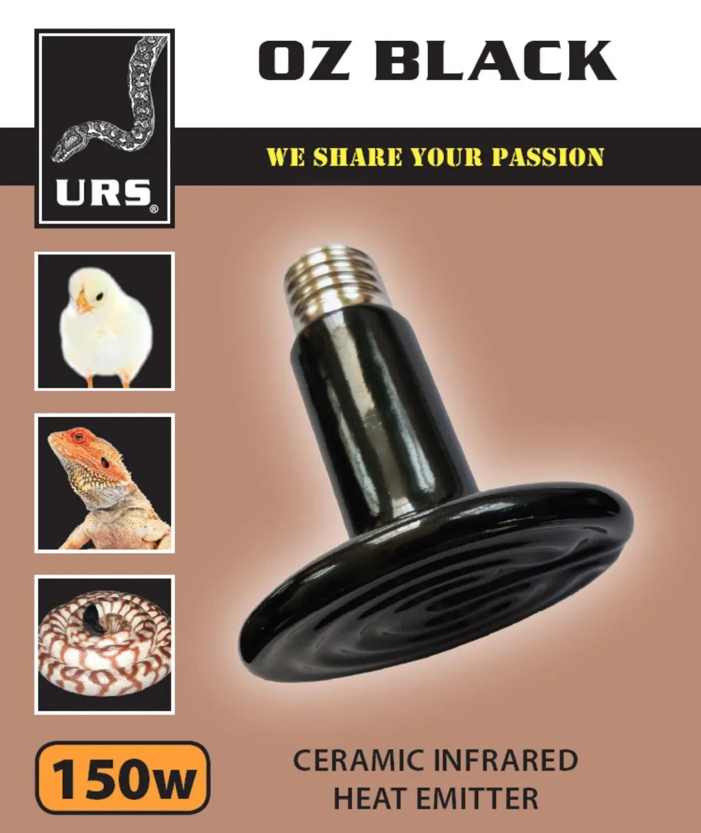 Oz Black Heat Emitter | Ceramic Reptile Heater